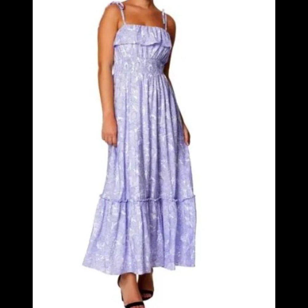 Laundry by Shelli Segal Purple Paisley print sleeve • Size 10